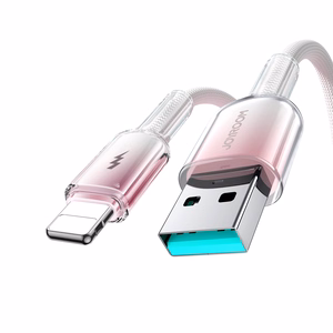 USB-A - Lightning kabelis Joyroom S-A42 3A 1.2m baltas