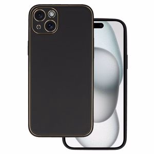 TEL PROTECT prabangus dėklas telefonui iPhone 15 Plus juodas