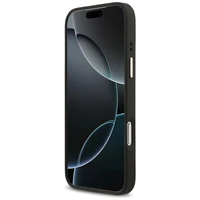 Guess Grūdėtas Strass Logotipas Magnetinis dėklas telefonui iPhone 17 Pro Max - juodas