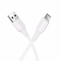 Kabelis USB A į Micro USB Hoco 2,4A 1 m X120 baltas