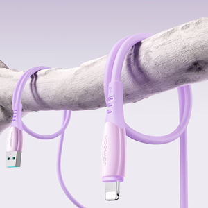 Joyroom S-A59 Vibrant Series 3A USB-A - Lightning laidas 1.2m - violetinis