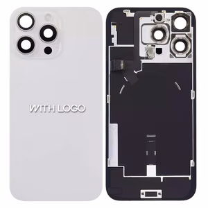 Galinis dangtelis suderinamas su iPhone 16 Pro Max / Baltas Titanas / (Visos dalys įtrauktos) / OEM