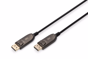 Digitus DisplayPort AOC hibridinis šviesolaidinis kabelis, UHD 8K, 10 m