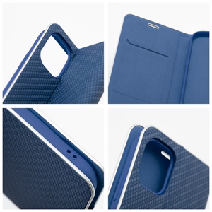 LUNA Book Carbon for IPHONE 17 - mėlynas (m)