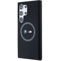 BMW M Silikoninis spausdintas žiedas Magnetinis dėklas telefonui Samsung Galaxy S24 Ultra - juodas