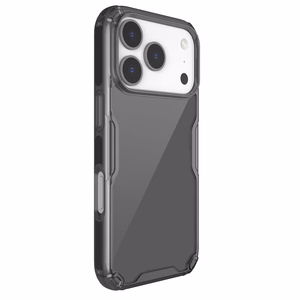 Nillkin Nature TPU Pro dėklas telefonui iPhone 17 Pro - pusiau skaidrus juodas