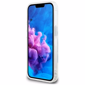 Karl Lagerfeld IML metalinis Karl galvos Magnetinis dėklas telefonui iPhone 16e - baltas