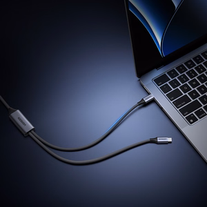 Ugreen 2in1 USB-C laidas - 2xUSB-C PD 140W 2m - juodas