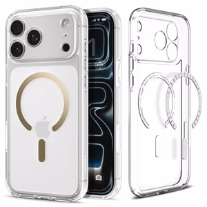 Spigen Ultra Hybrid Magnetinis dėklas telefonui iPhone 17 Pro Max - skaidrus auksinis