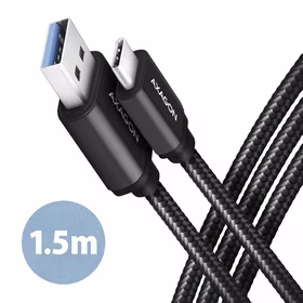 Axagon USB-C į USB3.2 laidas 1.5m juodas BUCM3-AM15AB
