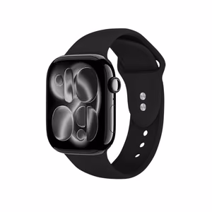 Crong Liquid dirželis, skirtas Apple Watch 38 / 40 / 41 / 42 mm, juodas