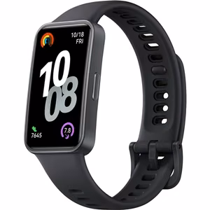 Huawei Band 10 – 1.47 colio AMOLED fizinio aktyvumo apyrankė su jutikliniu ekranu, pulso matuokliu, Bluetooth ir atsparumu vandeniui, juoda