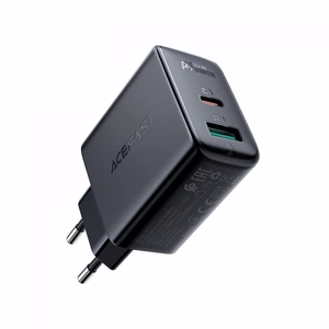 Acefast sieninis įkroviklis USB Type C / USB 32W, PPS, PD, QC 3.0, AFC, FCP baltas (A5 baltas)