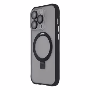 Žiedinis saugus magnetinis dėklas iPhone 13 6,1" juodas