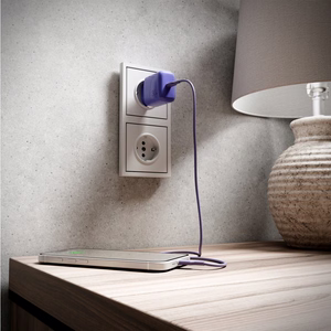Puro ICON USB-C - USB-C laidas 1.5m - violetinis