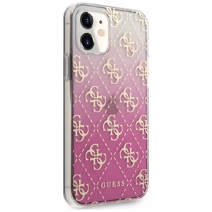 Guess GUHCP12SPCU4GGPI iPhone 12 mini 5.4" rožinis/rožinis kietas dėklas 4G Gradient