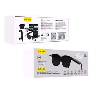 Blavec Smartglasses SG-01 HD camera, AI, Wi-Fi (SG01-B) black