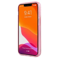 Karl Lagerfeld Glitter Karl's Head Dėklas iPhone 13 mini - rožinis