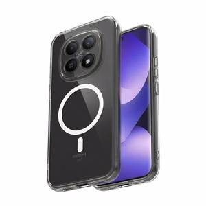 Crong Hybrid Clear Magnetic MagSafe case for Xiaomi Redmi Note 15 Pro+, clear
