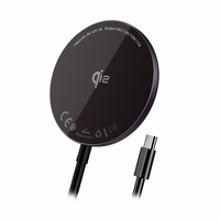 Blavec indukcinis įkroviklis BQI-03 Qi2 15W magnetinis Magsafe (BQI03-QI2MB) juodas