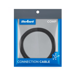 REBEL USB – micro USB kabelis, 200 cm, juodas