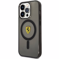 Ferrari FEHMP14XURKK iPhone 14 Pro Max 6.7" juodas kietas dėklas telefonui pusiau permatomas magnetinis (MagSafe)