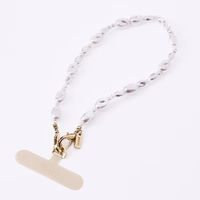 UNIQ Coehl Perla Handstrap universalus telefono rankinis dirželis baltas/baltas pearl