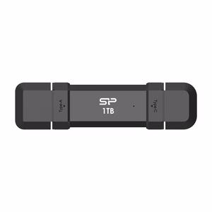 Silicon Power DS72 USB atmintukas 1 TB USB Type-A / USB Type-C 3.2 Gen 2 (3.1 Gen 2) Juoda