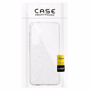 Krištolo blizgučių dėklas telefonui Samsung Galaxy S25 – sidabrinis