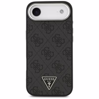 GUESS dėklas telefonui (m) IPHONE 17 Air suderinamas su MagSafe PU 4G W/Triangle Logo SL - juodas