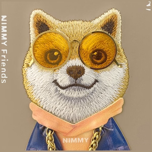 Nimmy Glasses Cool nag dėklas telefonui iPhone 17 - smėlio spalvos