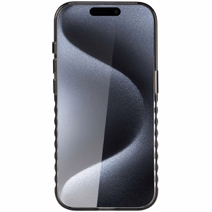 Audi IML Magnetinis dėklas su dideliu logotipu telefonui iPhone 15 Pro Max - juodas