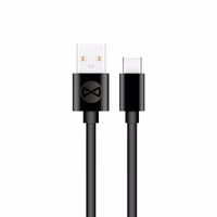 "Forever" kabelis USB - USB-C 1,0 m 3A juodas