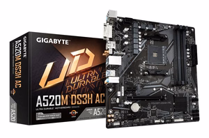 Pagrindinė plokštė GIGABYTE AMD A520 SAM4 DDR4 Micro-ATX