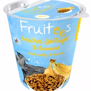 Bosch Fruitees 603500200 Banana & Poultry – bananų ir paukštienos skanėstai šunims, 200 g