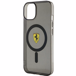 Ferrari FEHMP14SURKK iPhone 14 6.1" juodas kietas dėklas telefonui pusiau permatomas magnetinis (MagSafe)