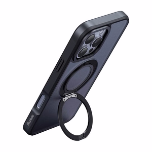 McDodo PC-4933 MagSafe чехол для iPhone 16 Pro Max с подставкой (чёрный)