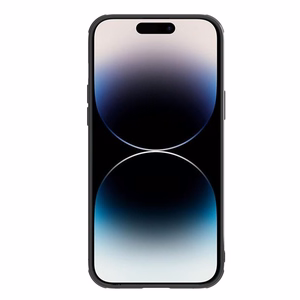 Nillkin Synthetic Fiber S dėklas iPhone 14 Pro Max su kameros dangteliu, juodas