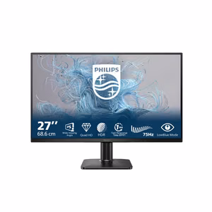 Philips 1000 series 27E2N1500L/00 monitorius 68,6 cm (27") 2560 x 1440 pikselių Quad HD LED juodas