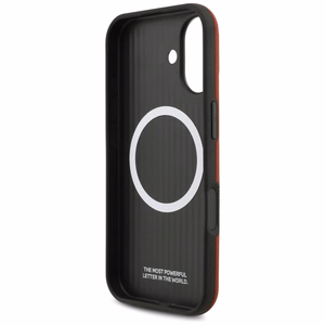 BMW M FW metalinis logotipas MagSafe dėklas iPhone 17 - Raudonas