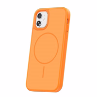 Frame Thin Mag dėklas for iPhone 11 oranžinis