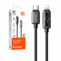 "Mcdodo CA-2630" USB-C ir "Lightning" kabelis, 36 W, LED ekranas, 1,2 m