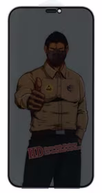 LCD apsauginis stikliukas "Privacy ESD Anti-Static Dust Proof" Samsung S938 S25 Ultra juodas be įpakavimo