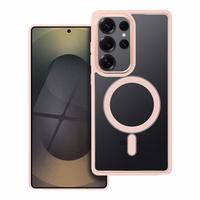 Telefono dėklas "Color Edge Mag Cover" Samsung S938 S25 Ultra rožinis