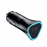Įkroviklis automobilinis Blue Star (1xUSB-C; QC 3.0; 20W) juodas