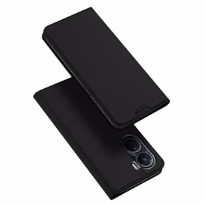 Dux Ducis Skin Pro atverčiamas piniginės tipo dėklas Vivo Y16 / Y02s – juodas