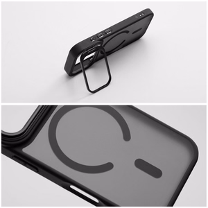 Case for iPhone 15 Forcell F-Protect Shadow Stand Premium compatible with MagSafe black