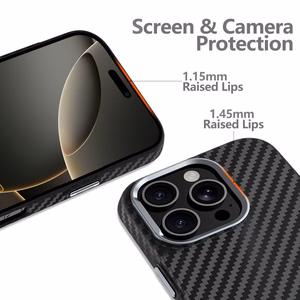 Tech-Protect Ion Carbon Magnetinis dėklas telefonui iPhone 16 Pro - juodas/pilkas