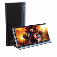 Naujas Sleep View dėklas su atvartu ir stovu Samsung Galaxy A35 - mėlynas