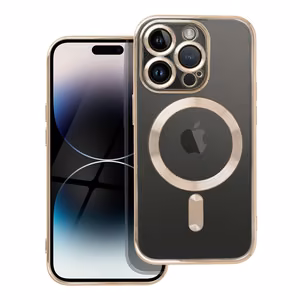 Electro Mag Cover case for iPhone 14 Pro compatible with MagSafe gold